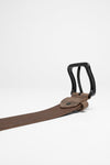 V4592 Leather Belt Dark Brown Thumbnail