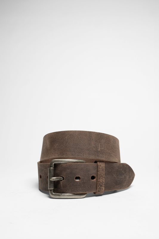 Vanzetti V4593 Dark Brown Leather Belt - brown