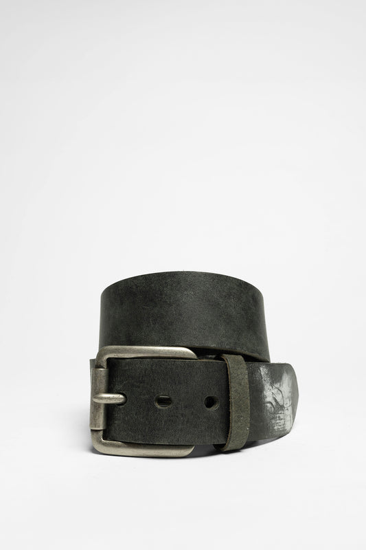 V4593 Leather Belt Black