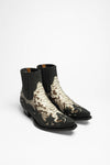 4660P Men's Black Exotic Western Boot - Python Natural Thumbnail