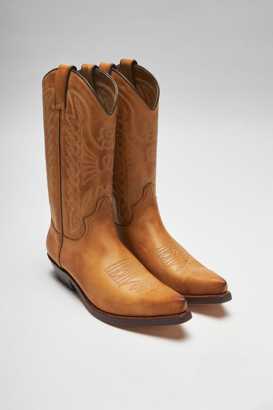 ARLO Brown Western Boots - Cuero