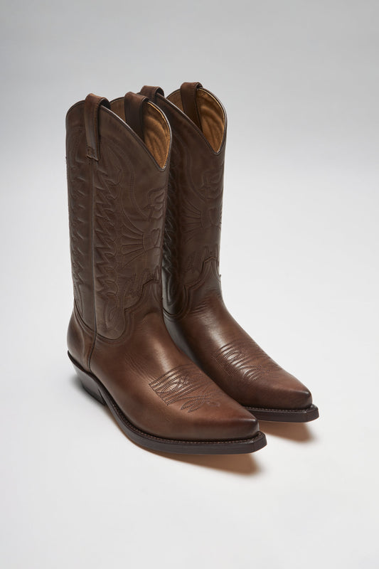 ARLO Braun Westernstiefel - Marron