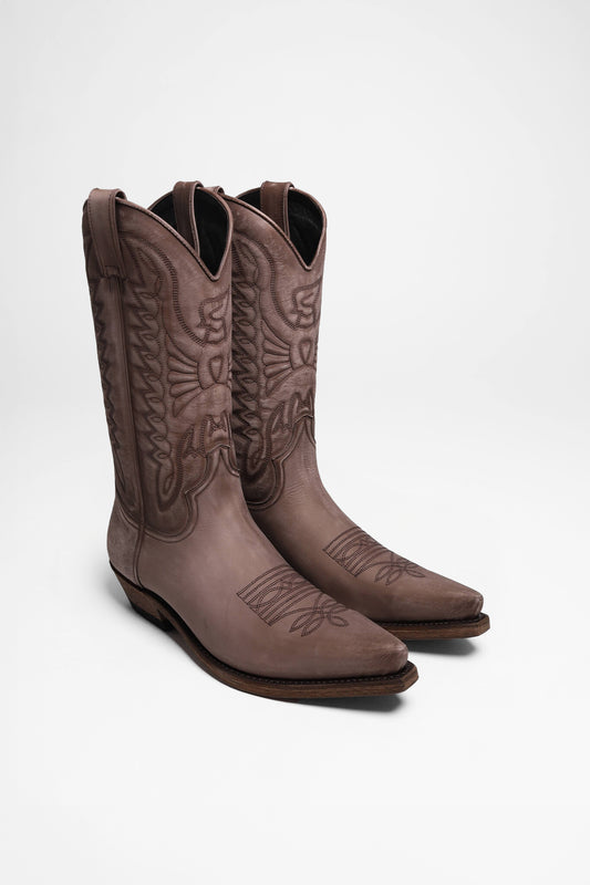 ARLO Brown Western Boots - Testa