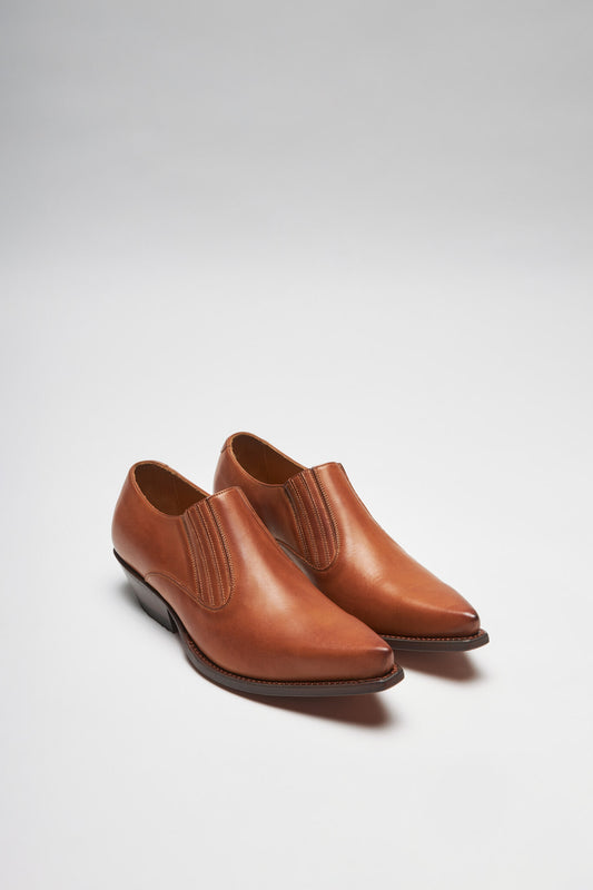 RICO Brown Western Shoes - Cognac