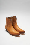 REY Men's Brown Western Ankle Boots - Cuero Thumbnail