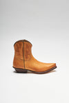 REY Men's Brown Western Ankle Boots - Cuero Thumbnail