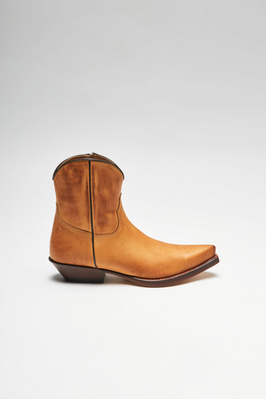 Seitenansicht FB Fashion Boots REY Men's Brown Western Ankle Boots - Cuero