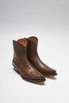 REY Brown Western Ankle Boots - Marron Thumbnail