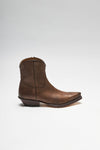 REY Brown Western Ankle Boots - Marron Thumbnail