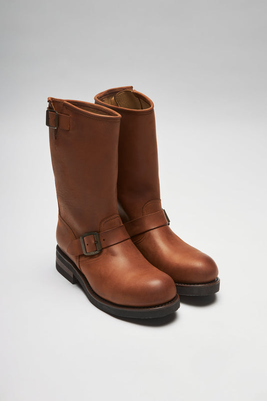 ANIBAL Brown Engineer Boots - Steel Toe