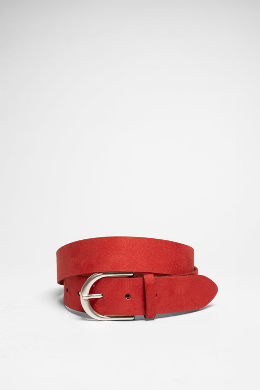 V5845 Ladies Leather Belt Red