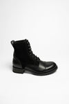 12858 LIGHTING Men's Black Leather Ankle Boots Thumbnail