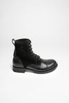 12858 LIGHTING Men's Black Leather Ankle Boots Thumbnail