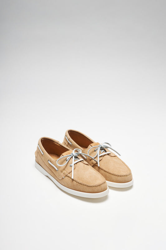 CAPRI WAKA women's beige boat shoe