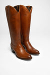 17384 DEBORA-NL Ladies Leather Boots Brown Thumbnail