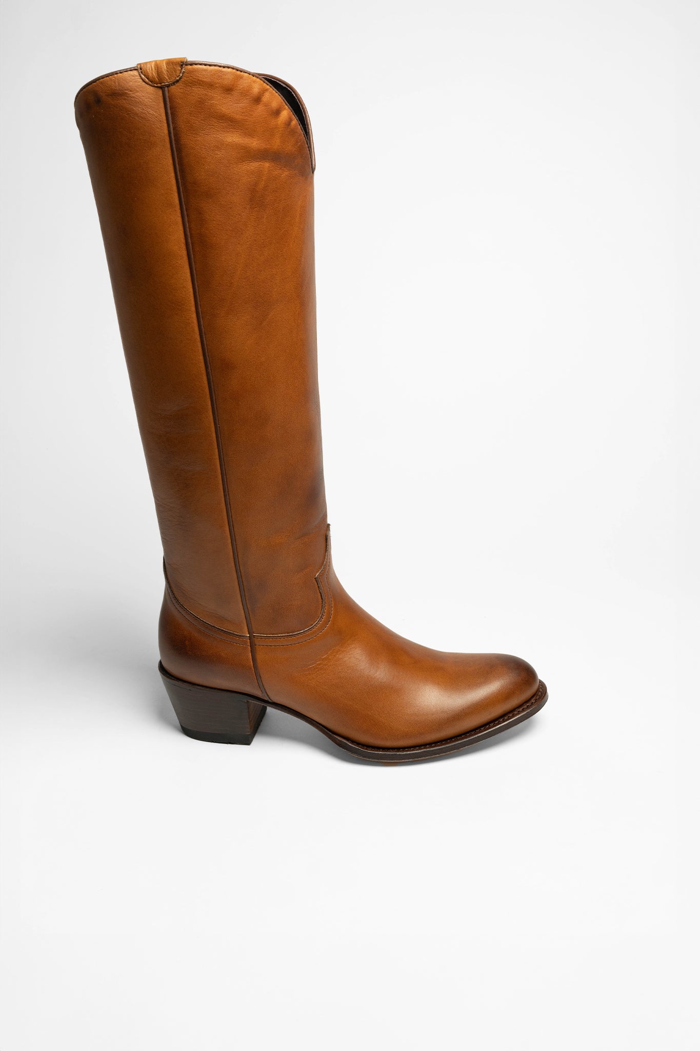 Westernstiefel-Deko Mit Handyhalter – Rustikale Skulptur Aus Kunstleder (12,7 Cm)