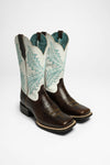 WEST BOUND Women's Brown Western Riding Boots Thumbnail