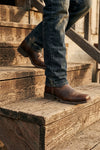 RAMBLER EE Men's Western Riding Boots Dark Brown Thumbnail