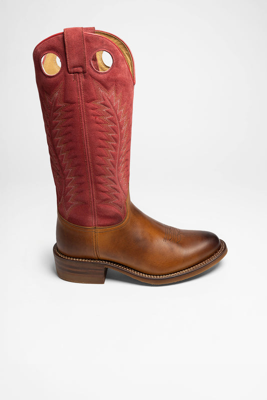 Seitenansicht Sendra 17617 LOZA Women's Red Buckaroo Boots Brown