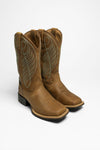 ROUND UP WIDE SQUARE TOE H2O Women's Brown Western Riding Boots - Waterproof Thumbnail