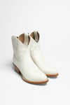 2374 J Ladies Western Ankle Boots White Thumbnail