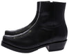 7826 58 MICK Men's Leather Ankle Boots Black Thumbnail