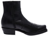 7826 58 MICK Men's Leather Ankle Boots Black Thumbnail