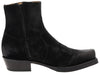 7826 58 MICK Men's Leather Ankle Boots Black Thumbnail