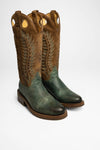 17617 LOZA Women's Brown Gray Buckaroo Boots Thumbnail