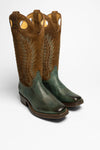 17617 ORTER Damen Buckaroo Stiefel Grau Braun Thumbnail