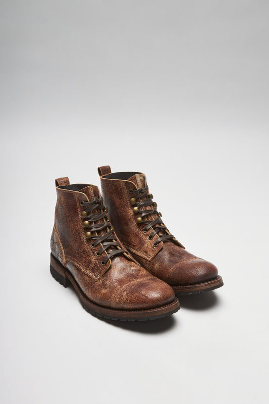 EAGLE Herren Braun Schnürstiefel