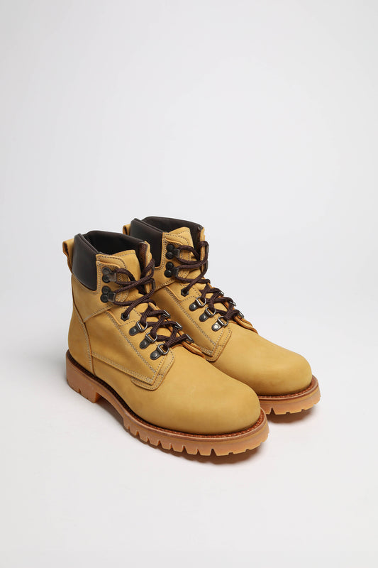 FB Fashion Boots MOUNTAIN PEAK beige lace-up boots