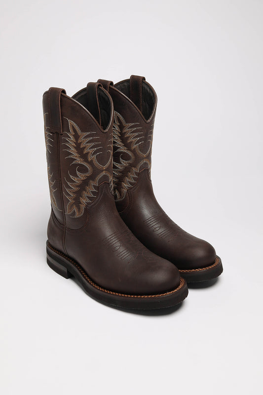 ROPER-S Damen Dunkelbraun Westernreitstiefel