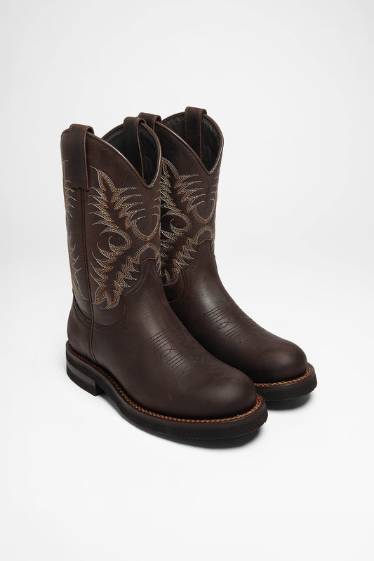 ROPER-S Ladies Dark Brown Western Riding Boots