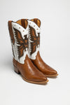 5514 ROSMY Ladies Western Boots Brown White Thumbnail