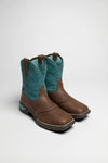 ANTHEM SHORTIE Women's Brown Green Western Riding Boots Thumbnail