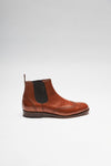 DANIELE Herren Cognac Chelsea Boots - Budapester Thumbnail