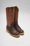 CATTLE-S Damen Braun Westernreitstiefel - Moka Totem Thumbnail