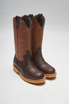 WINTERCATTLE-S Ladies Dark Brown Western Riding Boots - Lambskin Lining Thumbnail