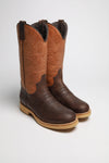 WINTERCATTLE-C Men's Dark Brown Western Riding Boots - Lambskin Lining Thumbnail