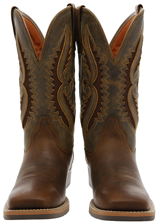 Seitenansicht Ariat HYBRID RANCHER VENTTEK Damen Braun Westernreitstiefel