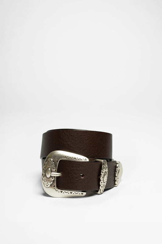 V5992-690 Ladies Dark Brown Western Belt