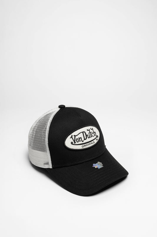 TRUCKER BOSTON Unisex Schwarz Weiß