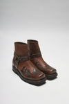 TAURO LOW GOMA Brown biker ankle boots - rubber sole Thumbnail