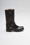 BLUES HIGH GOMA Black Biker Boots - Rubber Sole Thumbnail