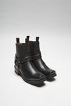 BLUES LOW LOREN Black Biker Boots - Rubber Sole Thumbnail