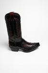 2720 ​​CUERVO WEST Men's Western Boots Black Red Thumbnail