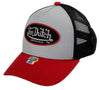 TRUCKER BOSTON Unisex Grau Schwarz Rot Thumbnail