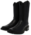18011 RETRO Men's Western Riding Boots Black - Zipper Thumbnail