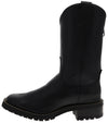 18011 RETRO Men's Western Riding Boots Black - Zipper Thumbnail